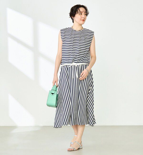 NOLLEY'S「《セットアップ対応》ドビーストライプフレアスカート」|フレア|