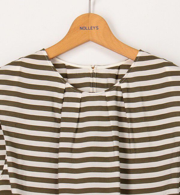 NOLLEY'S「《セットアップ対応》ドビーボーダータックブラウス」|シャツ・ブラウス|