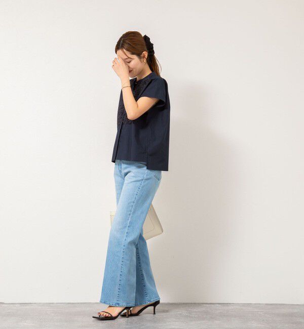 NOLLEY'S「フレンチスリーブフリルブラウス」|シャツ・ブラウス|