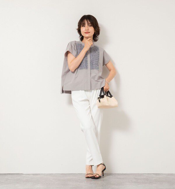 NOLLEY'S「フレンチスリーブフリルブラウス」|シャツ・ブラウス|