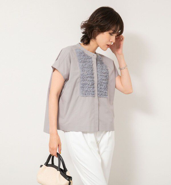 NOLLEY'S「フレンチスリーブフリルブラウス」|シャツ・ブラウス|