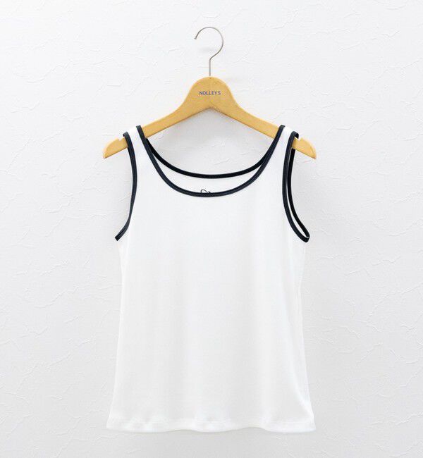NOLLEY'S「テレコ配色タンクトップ」|タンクトップ|
