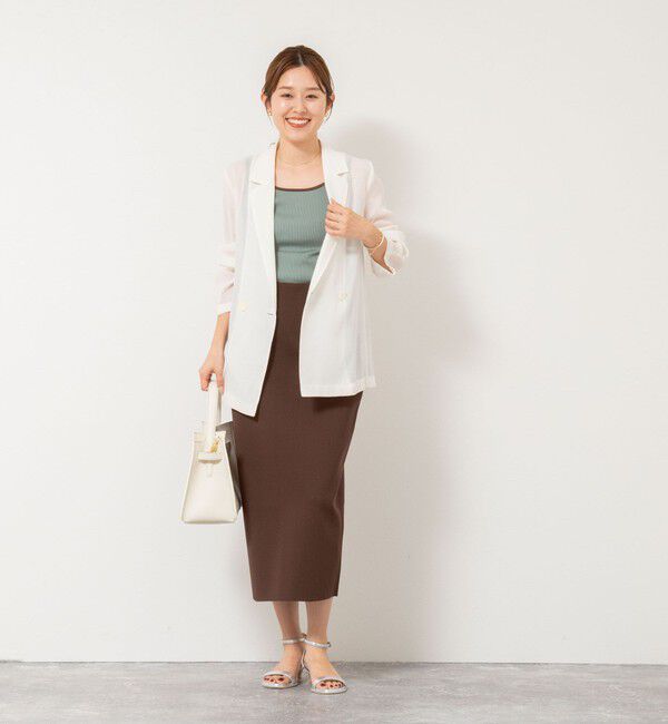 NOLLEY'S「テレコ配色タンクトップ」|タンクトップ|