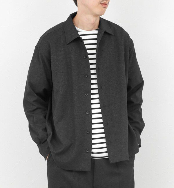 NOLLEY'S goodman「《セットアップ対応》LANATEC イージーケアウォッシャブルシャツ 25AW」|シャツ・ブラウス|チャコールグレー