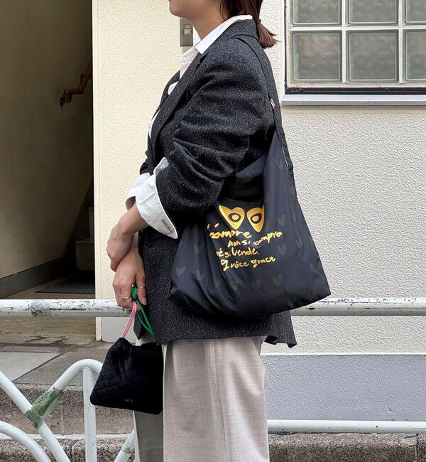 grace grace「【grace grace/グラスグラス】ハートアイサブバッグ」|エコバッグ|