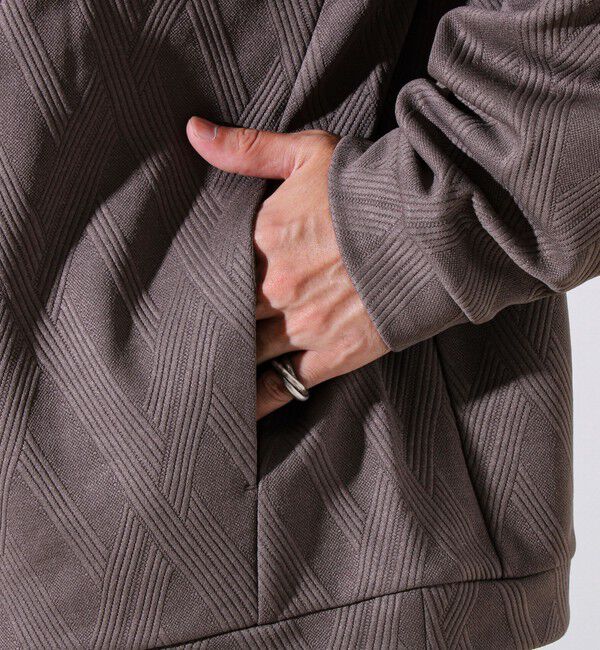 GLOSTER「【カーディガン＋ロンT セットアイテム】ふくれジャガード カーデアンサンブル」|カーディガン|