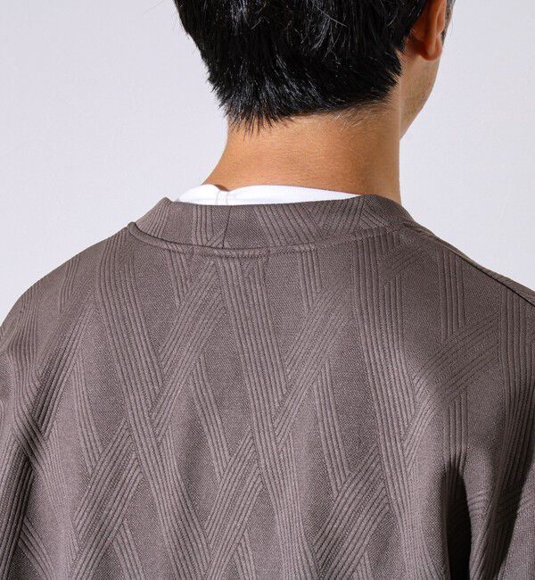 GLOSTER「【カーディガン＋ロンT セットアイテム】ふくれジャガード カーデアンサンブル」|カーディガン|