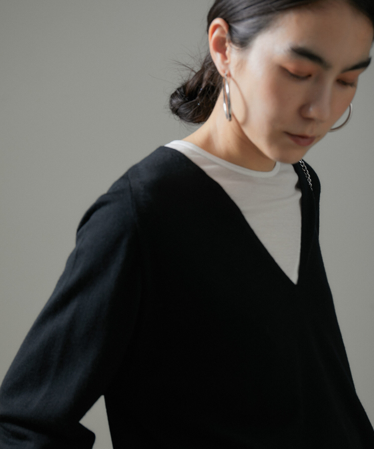 SALON adam et rope'「ウォッシャブルウールVネックプルオーバー」|ニット・セーター|