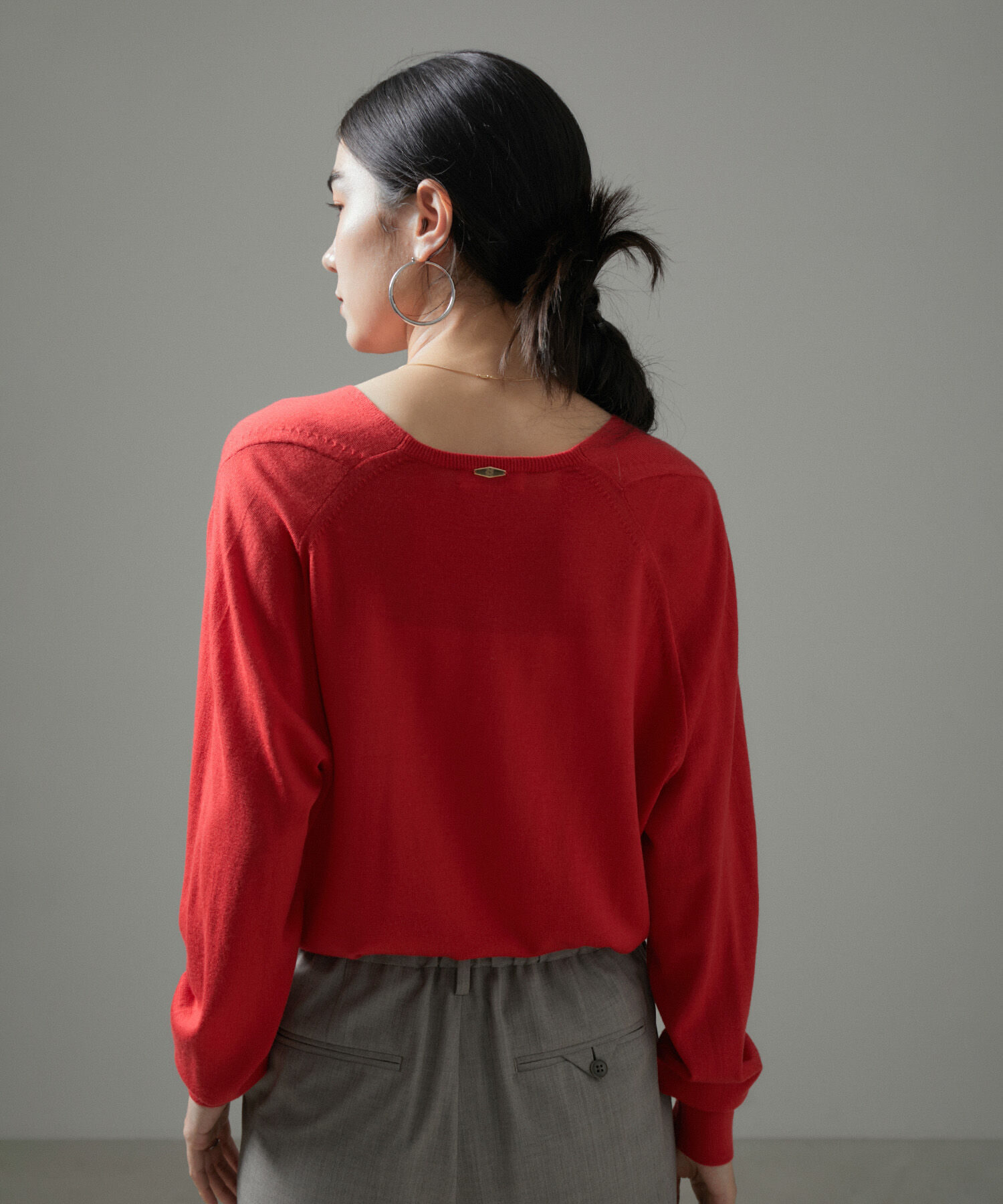 SALON adam et rope'「ウォッシャブルウールVネックプルオーバー」|ニット・セーター|