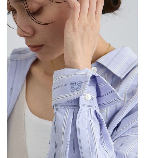 SALON adam et rope'「ワイドピッチストライプシャツ」|シャツ・ブラウス|