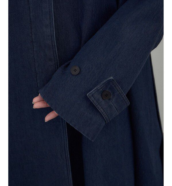 SALON adam et rope'「デニムテントシルエットステンカラーコート」|ステンカラーコート|