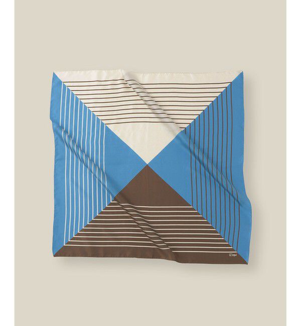 ROPE「ストライプパターンシルクスカーフ」|バンダナ・スカーフ|