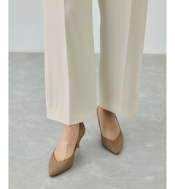 ROPE「トリアセダブルクロス ストレートワイドパンツ/イージーケア・セットアップ対応・26SS」|チノ|