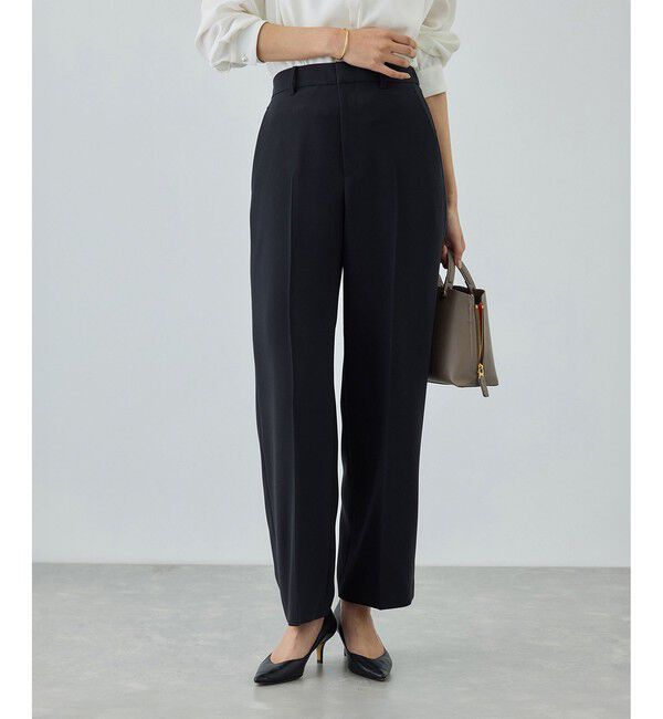 ROPE「トリアセダブルクロス ストレートワイドパンツ/イージーケア・セットアップ対応・26SS」|チノ|