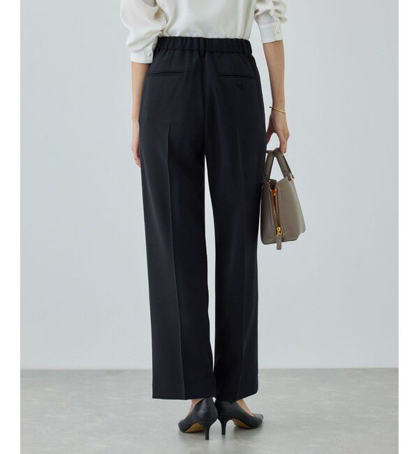 ROPE「トリアセダブルクロス ストレートワイドパンツ/イージーケア・セットアップ対応・26SS」|チノ|