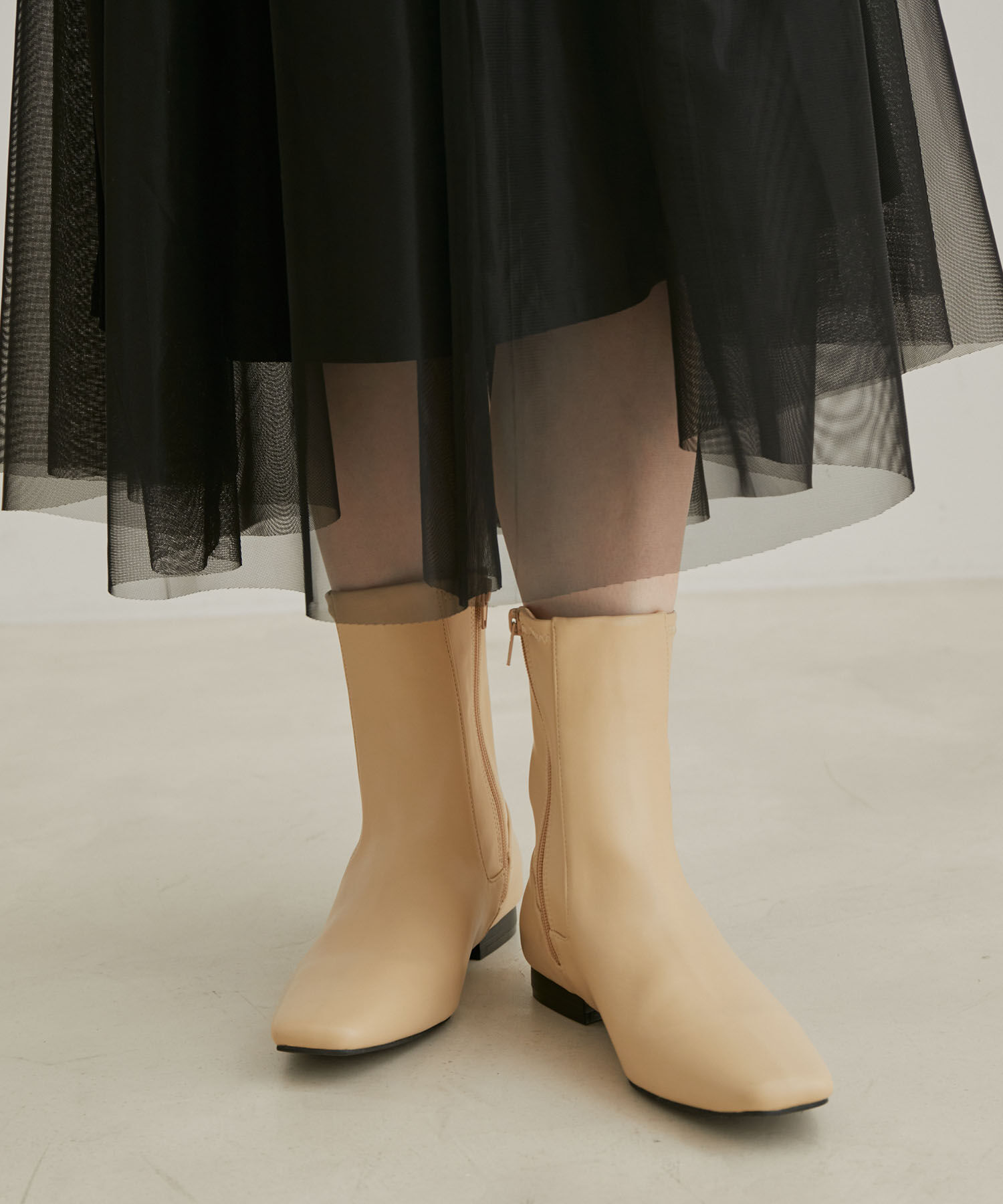 Juze「ロングノーズスクエアトゥストレッチブーツ」|その他|