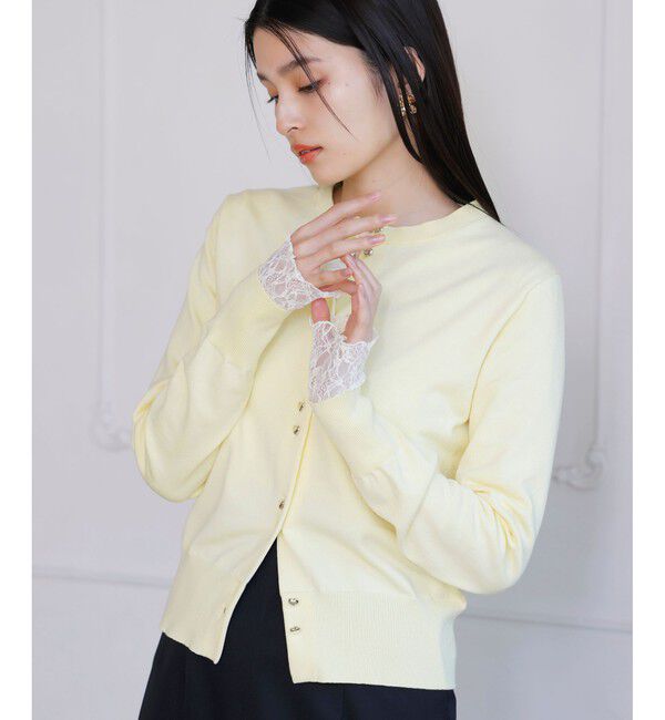 VIS「【洗える】ダブルハートボタンカーディガン」|カーディガン|