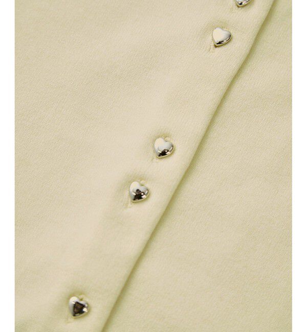 VIS「【洗える】ダブルハートボタンカーディガン」|カーディガン|