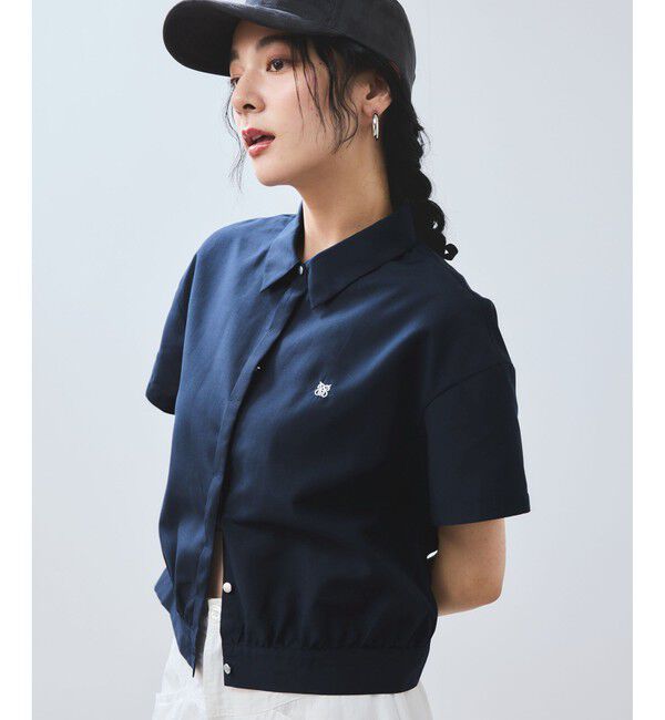 VIS「刺繍ロゴハーフスリーブシャツ」|シャツ・ブラウス|