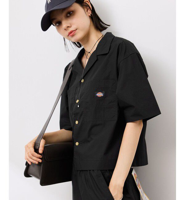 Rope&rsquo;Picnic「【Dickies】コットンダンプクロップドシャツ」|シャツ・ブラウス|