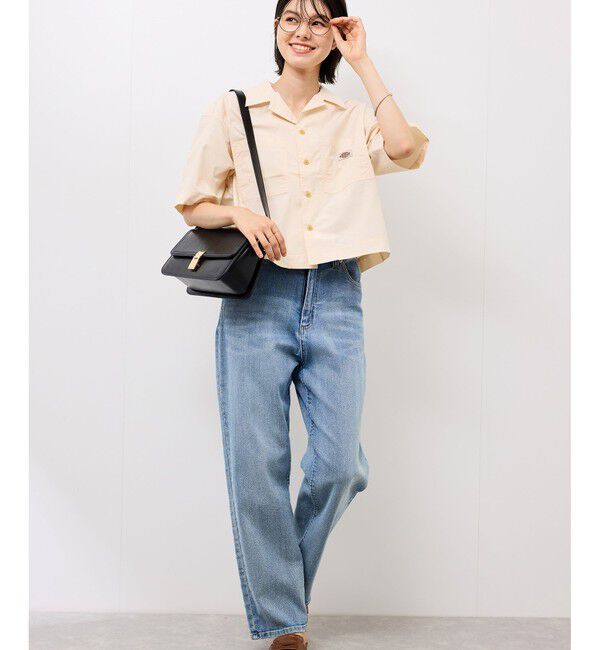 Rope&rsquo;Picnic「【Dickies】コットンダンプクロップドシャツ」|シャツ・ブラウス|