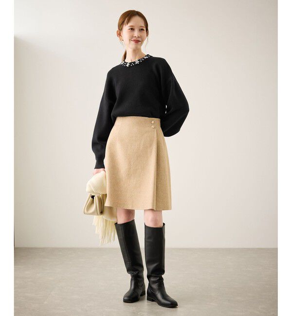 Rope&rsquo;Picnic「ビジューニットプルオーバー」|ニット・セーター|