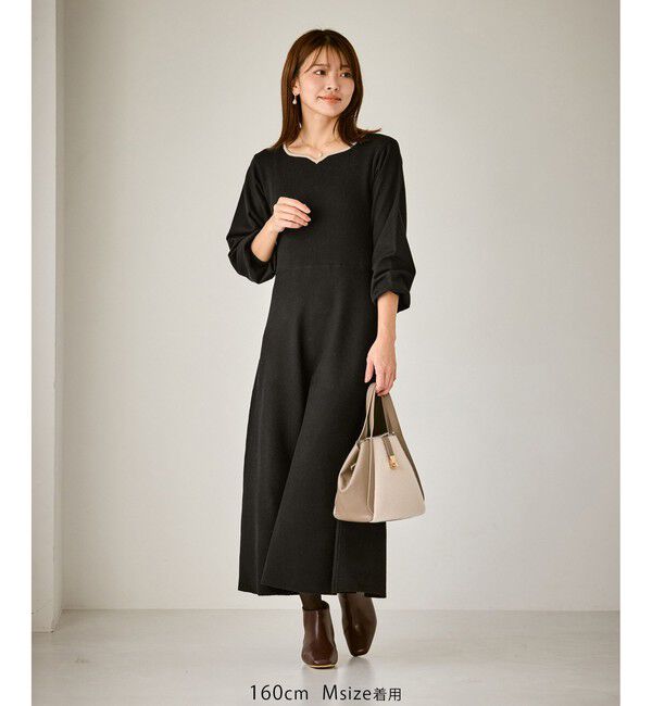 Rope&rsquo;Picnic「ハートネックニットワンピース」|ワンピース|