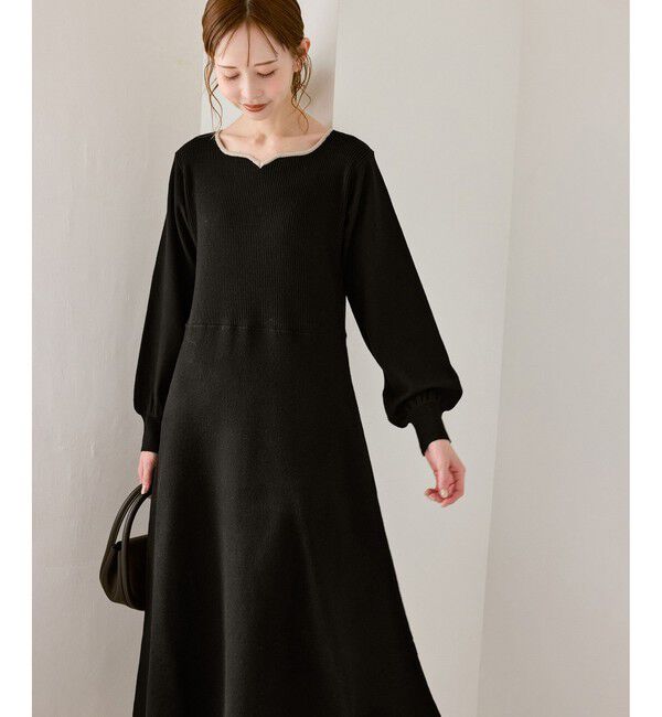 Rope&rsquo;Picnic「ハートネックニットワンピース」|ワンピース|