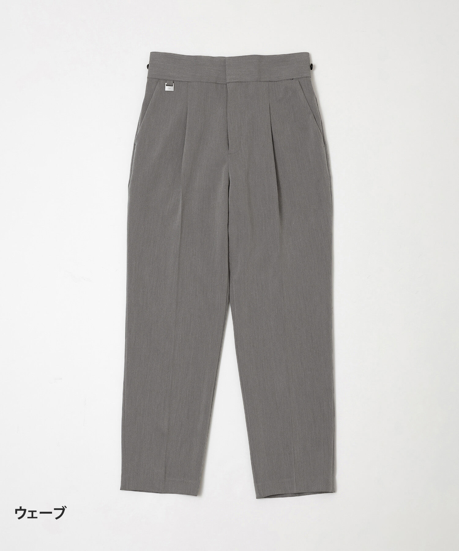 ADAM ET ROPE'「【WEB限定】骨格別スラックスパンツ（ストレート/ウェーブ/ナチュラル）」|スラックス|ライトグレー(08)