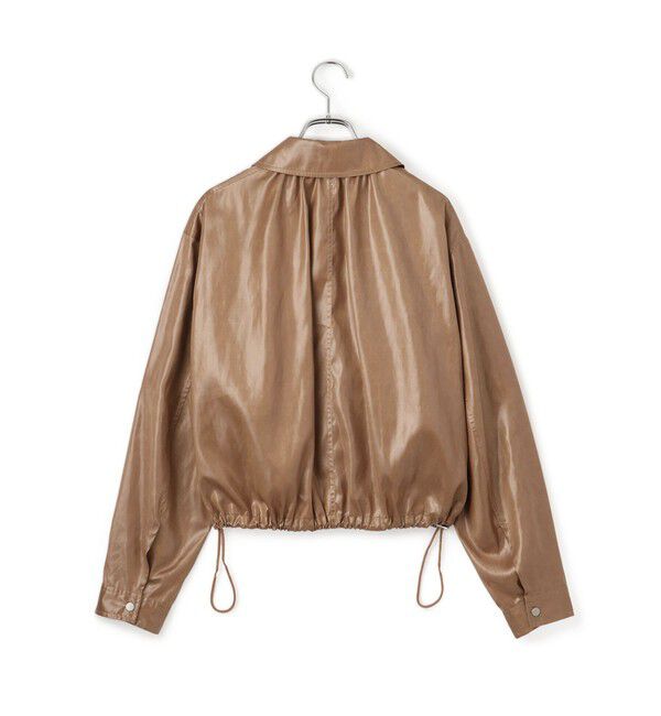 ADAM ET ROPE'「レザーライクサテンブルゾン」|ブルゾン・スタジャン|