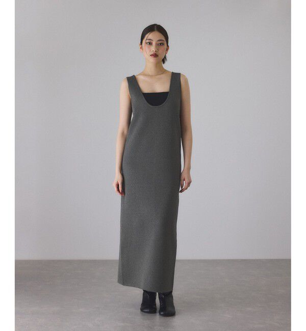 ADAM ET ROPE'「フォルムカーディガンセットワンピース」|ワンピース|