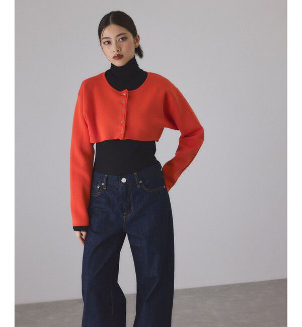 ADAM ET ROPE'「フォルムカーディガンセットワンピース」|ワンピース|