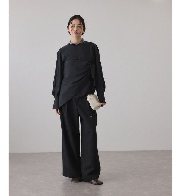 ADAM ET ROPE'「フィブリルロンTEEスカーフブラウス」|シャツ・ブラウス|