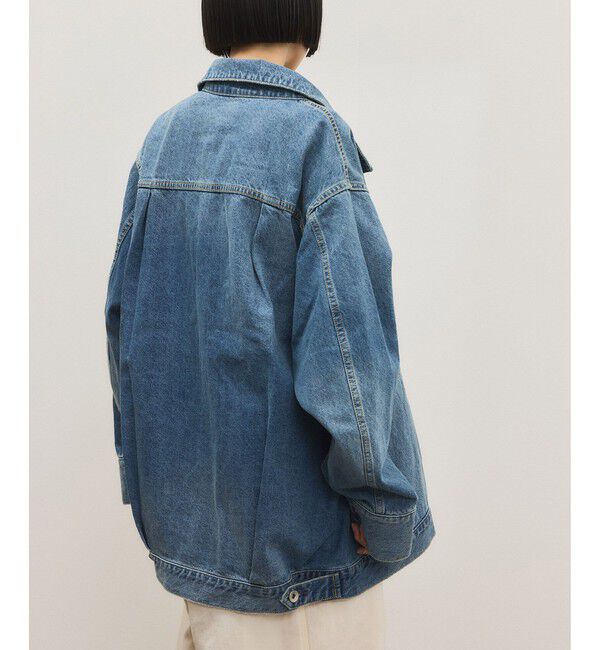 ADAM ET ROPE'「【WEB限定】スタンドネックデニムジャケット」|デニムジャケット|
