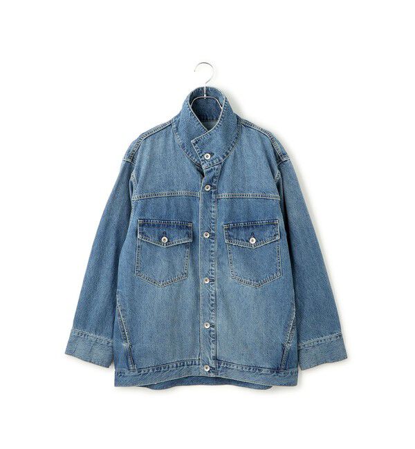 ADAM ET ROPE'「【WEB限定】スタンドネックデニムジャケット」|デニムジャケット|