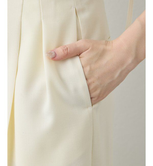  「ハイウエストタックパンツ」|チノ|