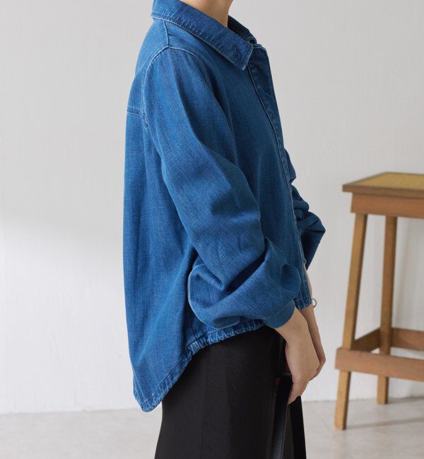  「Q.anos 2WAYデニムシャツ」|シャツ・ブラウス|