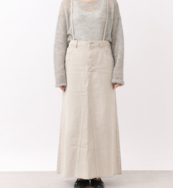  「【MONN.:.(モン)】LOOSE DENIM SKIRT」|スカート|