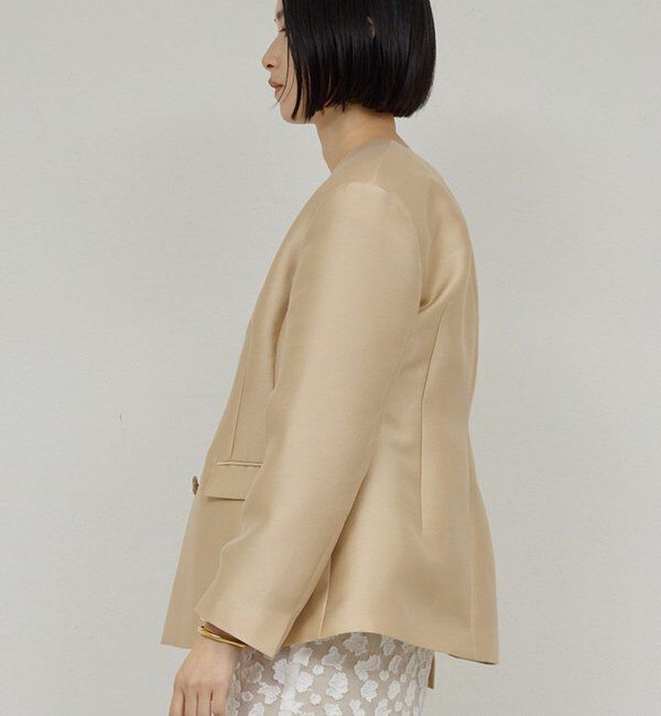  「【セットアップ対応】シルキーダブルクロスジャケット」|その他|