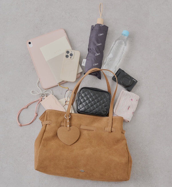  「【5色展開/通勤・通学に◎】チャーム付きベルトデザインBIGトートバッグ」|トートバッグ|