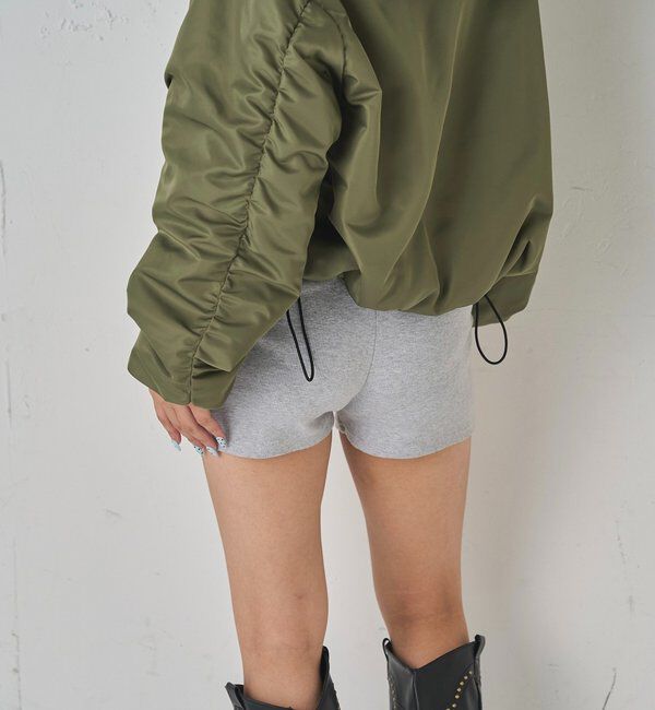  「【SLOPPY】 RIBBED SHORTS/リブショートパンツ」|チノ|