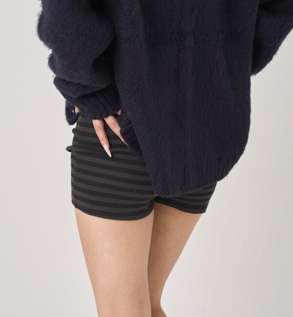 「【SLOPPY】 RIBBED SHORTS/リブショートパンツ」|チノ|