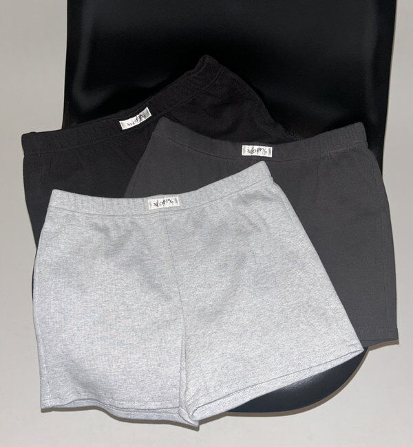  「【SLOPPY】 RIBBED SHORTS/リブショートパンツ」|チノ|