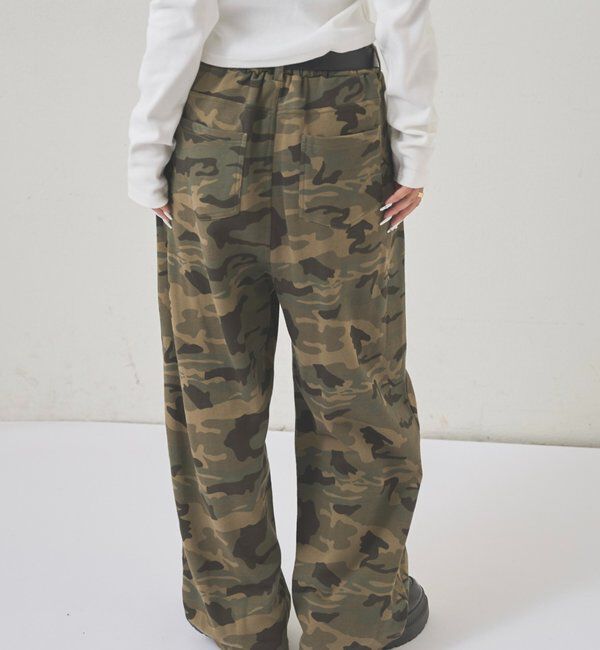  「【低身長・高身長対応】SLASH POCKET SWEAT EASY PANTS」|チノ|