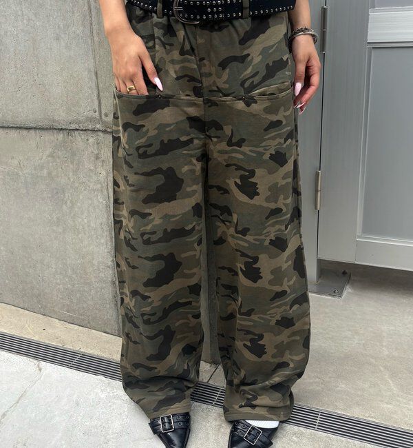  「【低身長・高身長対応】SLASH POCKET SWEAT EASY PANTS」|チノ|