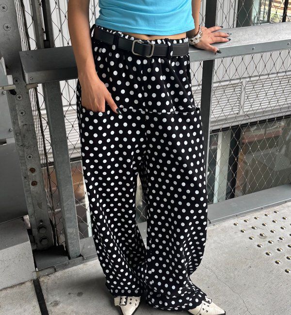  「【低身長・高身長対応】SLASH POCKET SWEAT EASY PANTS」|チノ|