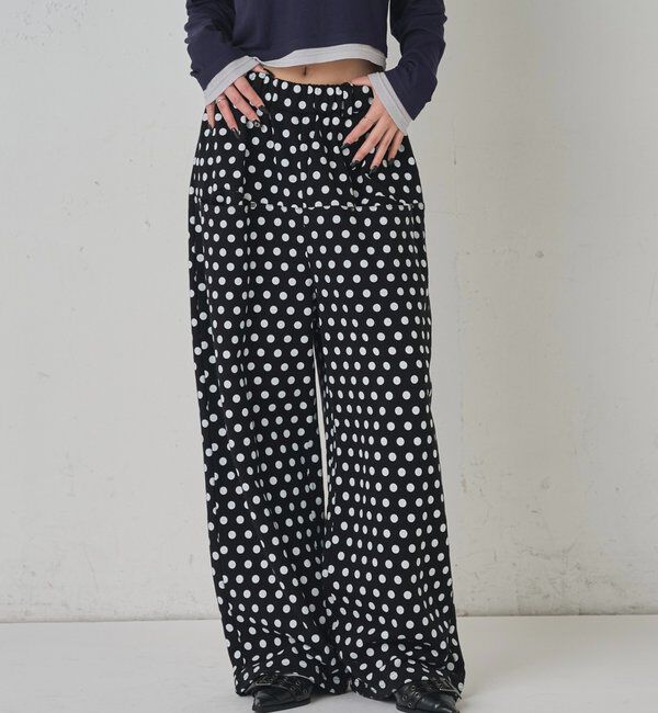  「【低身長・高身長対応】SLASH POCKET SWEAT EASY PANTS」|チノ|