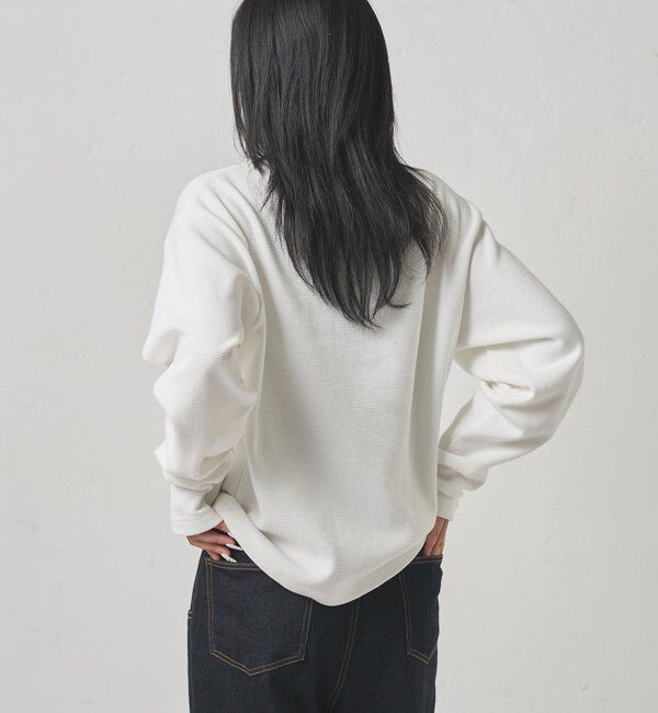  「【Sourcream】Heavy waffle henley tops」|Tシャツ・カットソー|