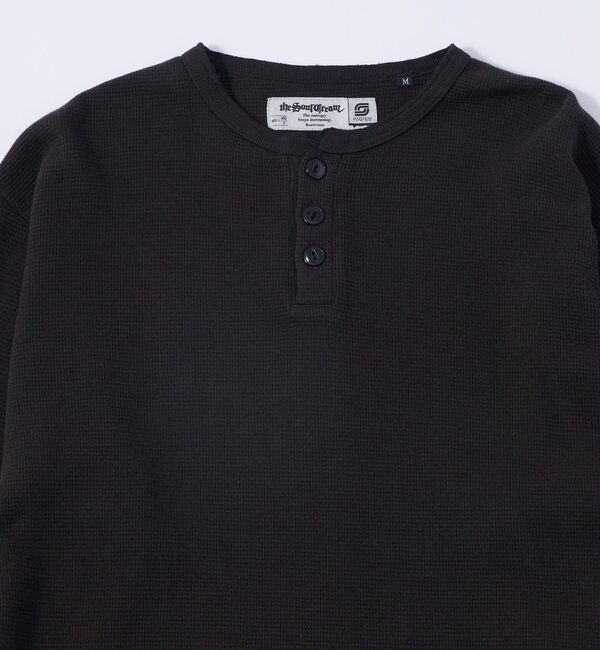  「【Sourcream】Heavy waffle henley tops」|Tシャツ・カットソー|