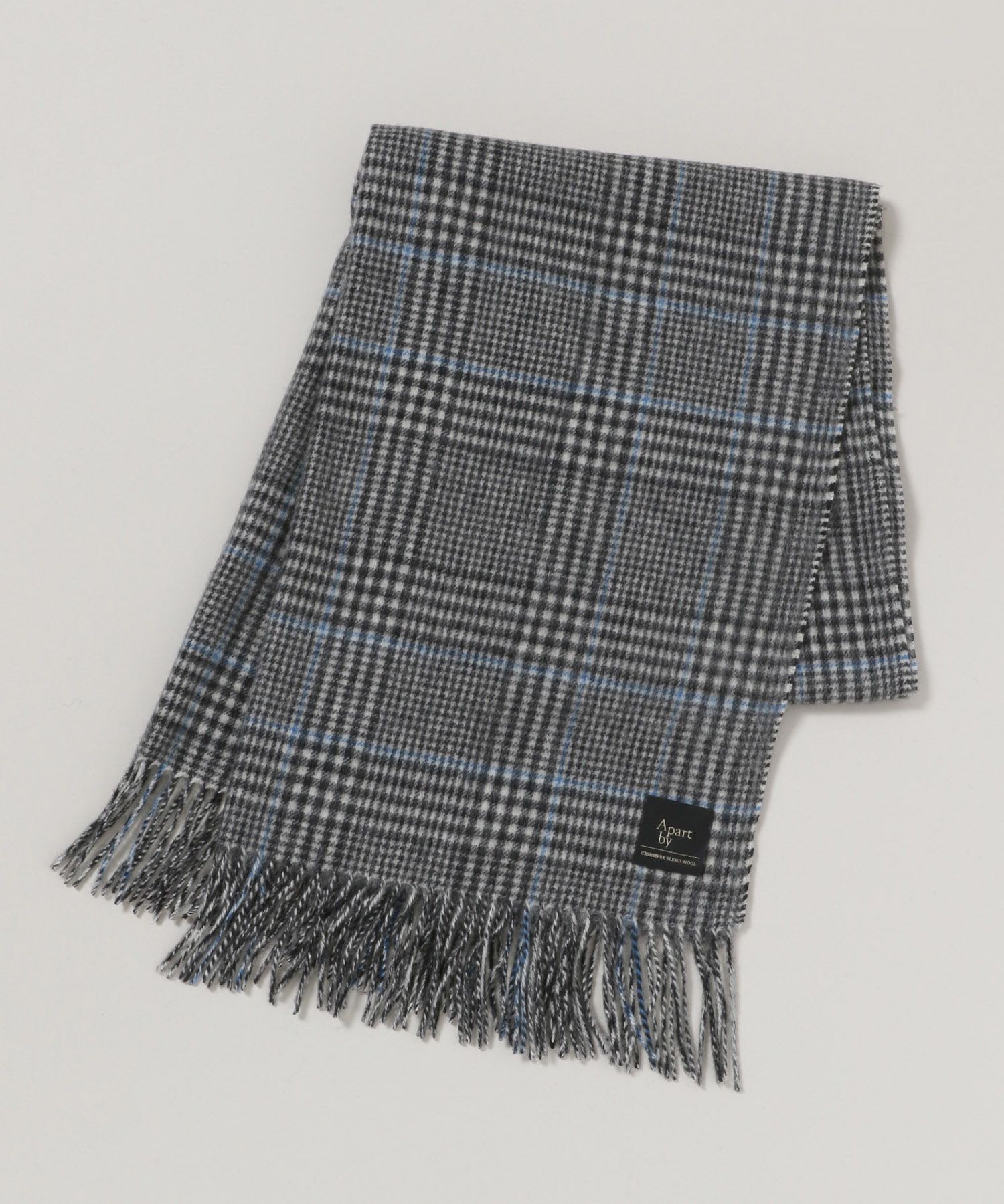 A part by 「カシミヤコンチェックストール」|ストール|グレー